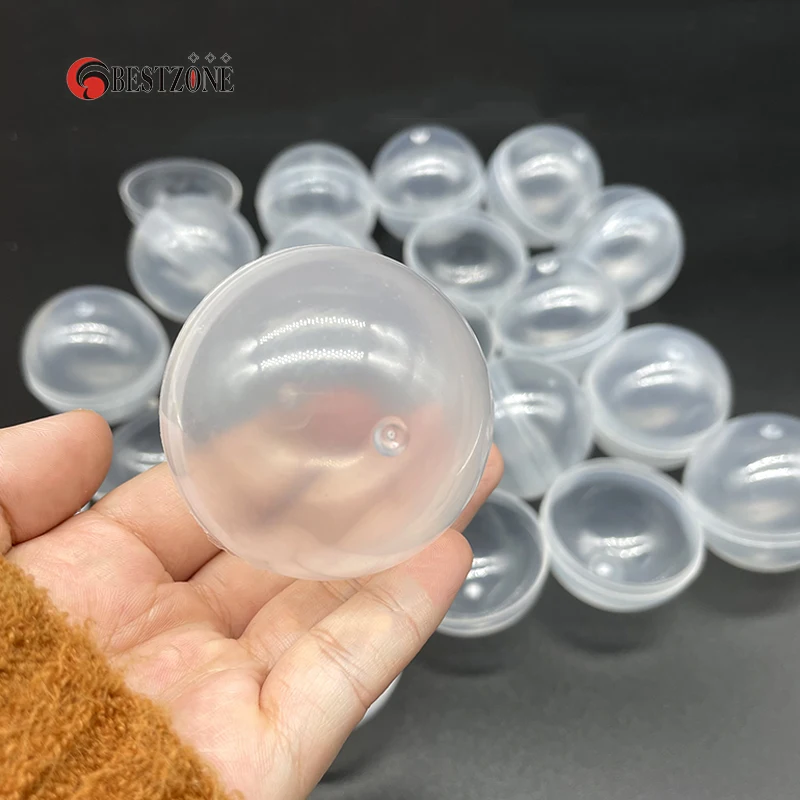 20/50/100Pcs Diameter 50mm Plastic All PP Toy Capsules Surprise Ball Transparent Container Box Kid Easy Open For Vending Machine