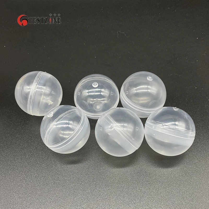 20/50/100Pcs Diameter 50mm Plastic All PP Toy Capsules Surprise Ball Transparent Container Box Kid Easy Open For Vending Machine