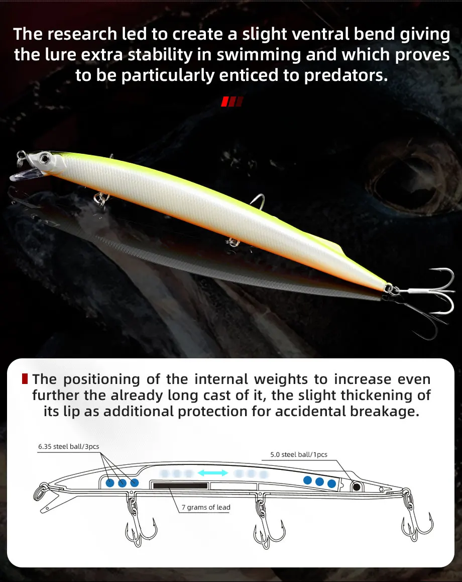 ALLBLUE SPRINT 195S Sinking Minnow Longcast Jerkbait Fishing Lure 195mm 35G Off Shore Saltwater Sea Bass Artificial Bait Tackle