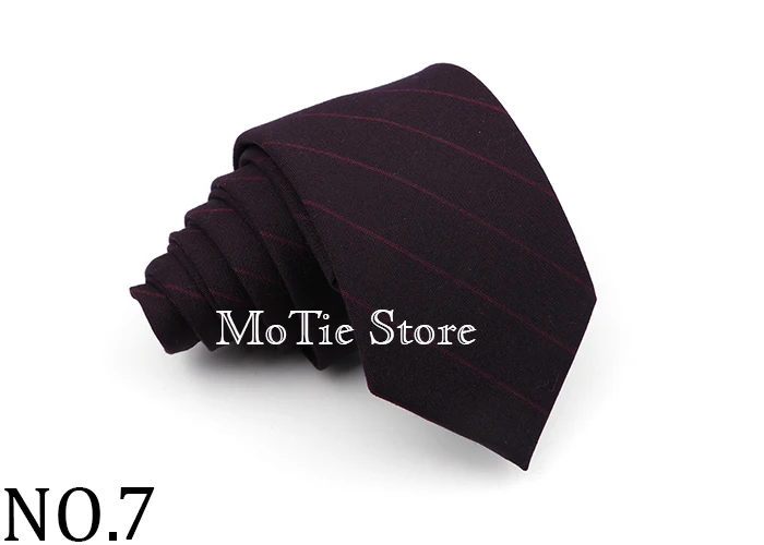 Men's Ties Jacquard Woven Striped Plaid Necktie 7cm Polyester Male Narrow Wedding Tie Skinny Tuxedo Suit Shirt Accessory Gift