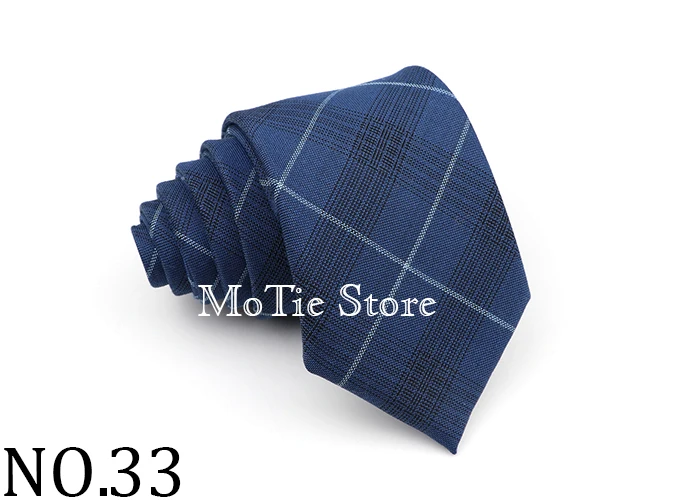Men's Ties Jacquard Woven Striped Plaid Necktie 7cm Polyester Male Narrow Wedding Tie Skinny Tuxedo Suit Shirt Accessory Gift