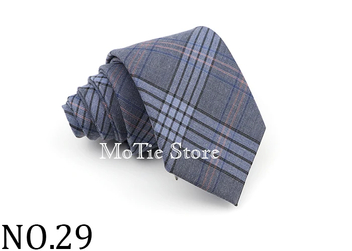 Men's Ties Jacquard Woven Striped Plaid Necktie 7cm Polyester Male Narrow Wedding Tie Skinny Tuxedo Suit Shirt Accessory Gift