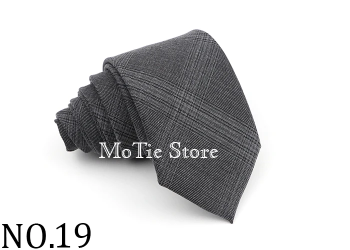 Men's Ties Jacquard Woven Striped Plaid Necktie 7cm Polyester Male Narrow Wedding Tie Skinny Tuxedo Suit Shirt Accessory Gift