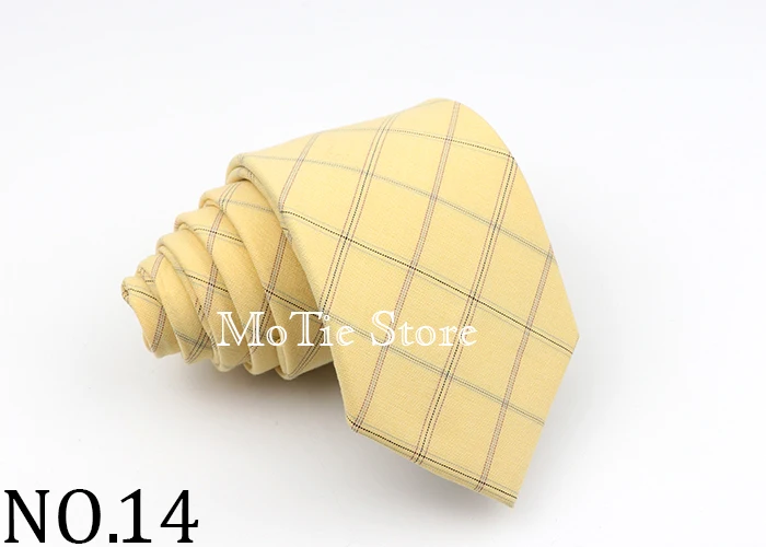 Men's Ties Jacquard Woven Striped Plaid Necktie 7cm Polyester Male Narrow Wedding Tie Skinny Tuxedo Suit Shirt Accessory Gift
