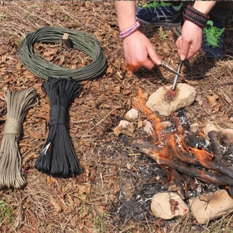 550 10-Core Paracord 4mm Outdoor Camping Survival Tool PE Fire Rope Fishing Cotton Line Parachute Hiking