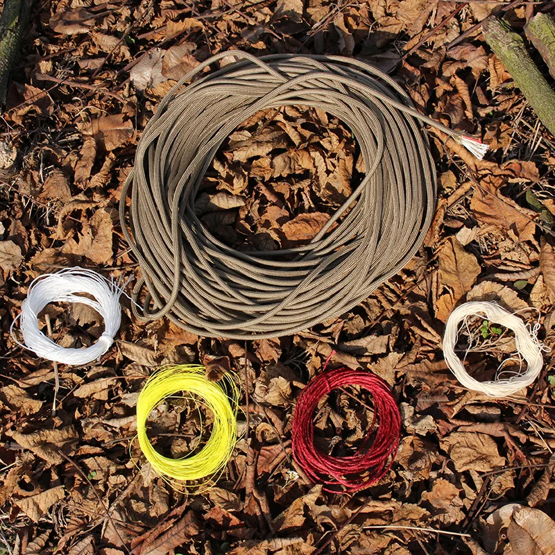 550 10-Core Paracord 4mm Outdoor Camping Survival Tool PE Fire Rope Fishing Cotton Line Parachute Hiking