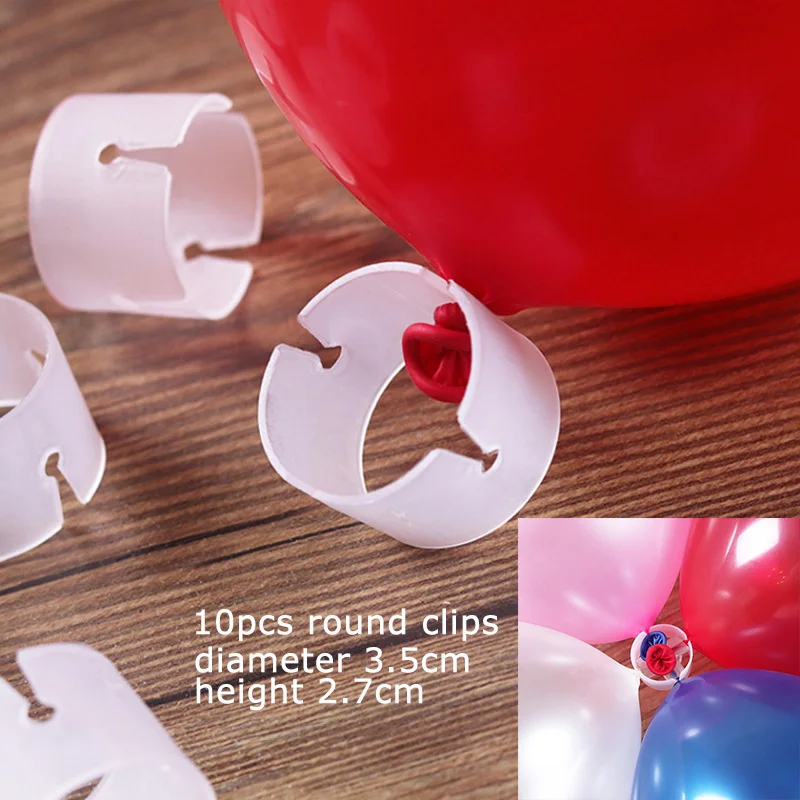 Balloon Accessories Balloon Chain Stripe Ribbon Glue Ballons Easy Tying Knotter Clips Wedding Birthday Arch DIY Crafts Party Dec