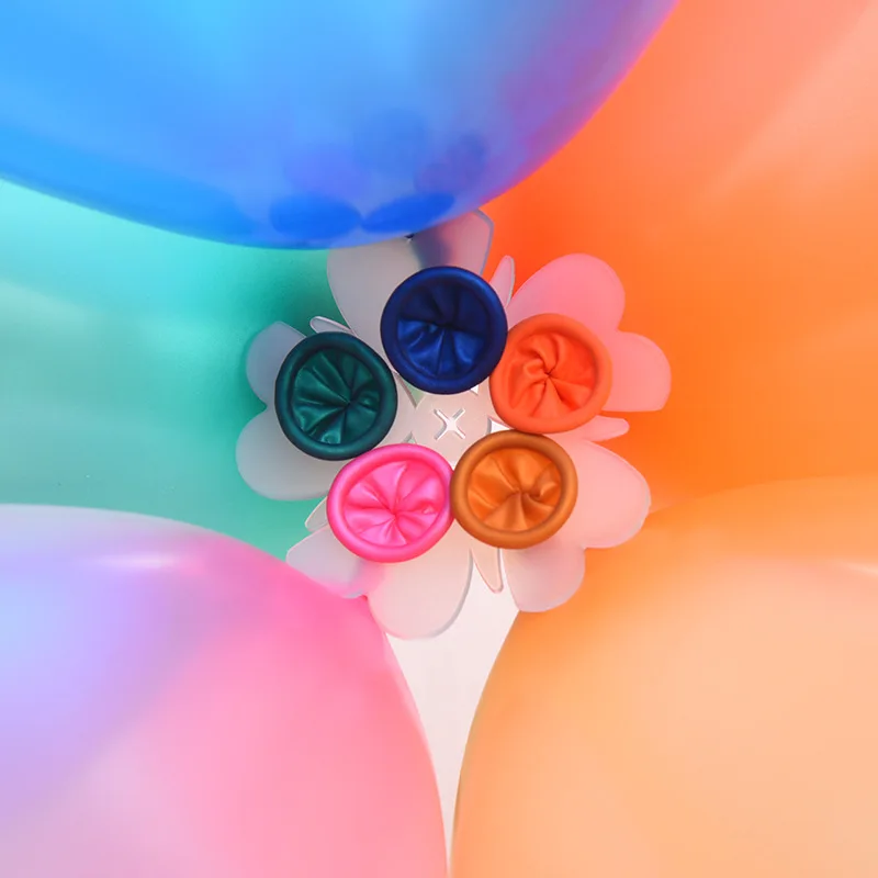 Balloon Accessories Balloon Chain Stripe Ribbon Glue Ballons Easy Tying Knotter Clips Wedding Birthday Arch DIY Crafts Party Dec