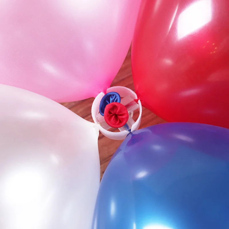 Balloon Accessories Balloon Chain Stripe Ribbon Glue Ballons Easy Tying Knotter Clips Wedding Birthday Arch DIY Crafts Party Dec