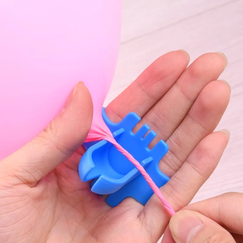 Balloon Accessories Balloon Chain Stripe Ribbon Glue Ballons Easy Tying Knotter Clips Wedding Birthday Arch DIY Crafts Party Dec