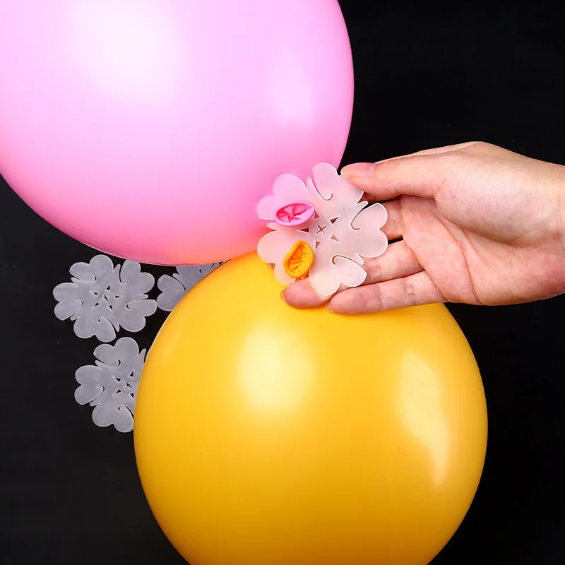 Balloon Accessories Balloon Chain Stripe Ribbon Glue Ballons Easy Tying Knotter Clips Wedding Birthday Arch DIY Crafts Party Dec