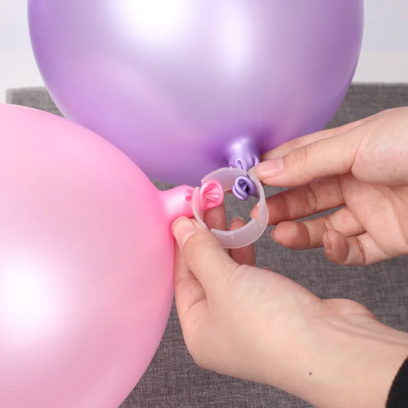 Balloon Accessories Balloon Chain Stripe Ribbon Glue Ballons Easy Tying Knotter Clips Wedding Birthday Arch DIY Crafts Party Dec