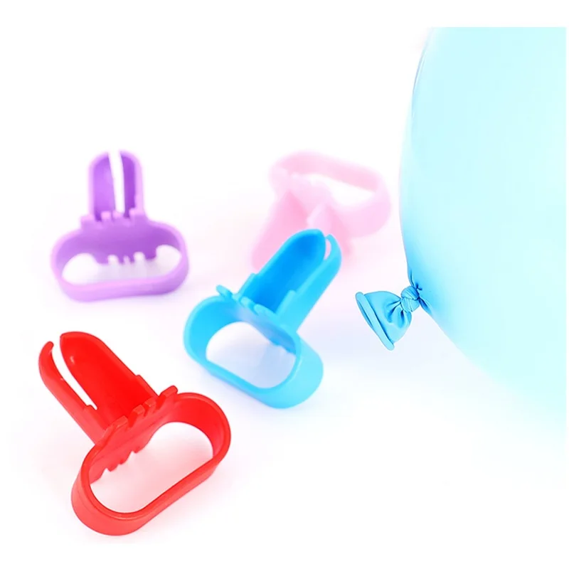 Balloon Accessories Balloon Chain Stripe Ribbon Glue Ballons Easy Tying Knotter Clips Wedding Birthday Arch DIY Crafts Party Dec