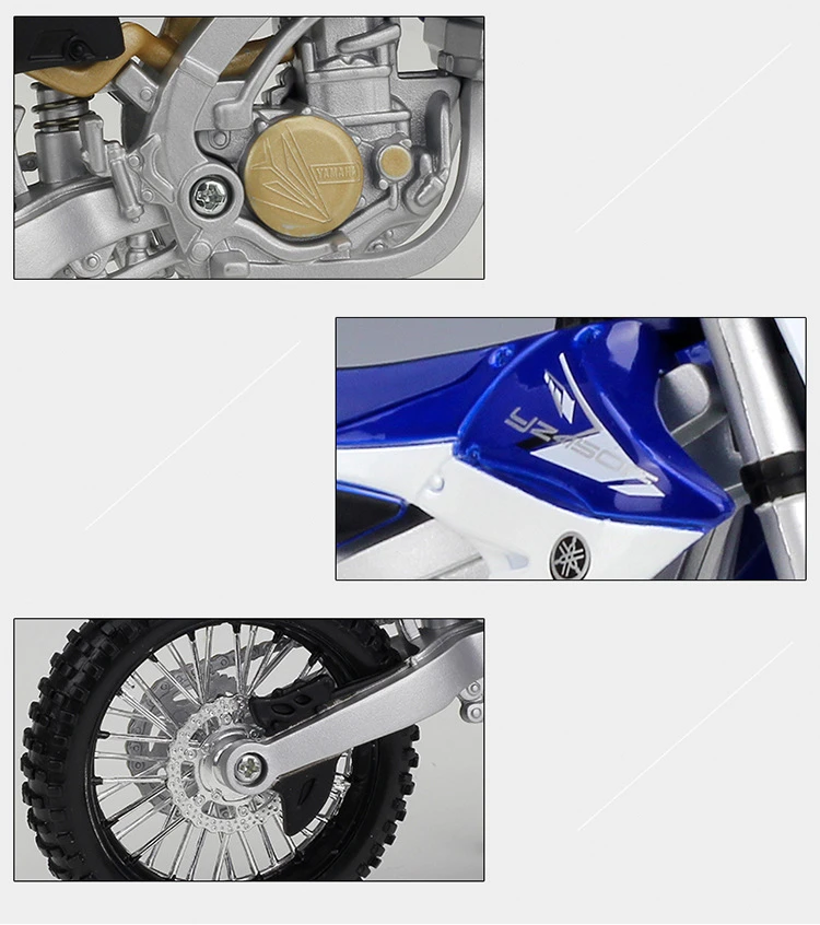 Maisto 1:12 YAMAHA YZ450F Alloy Race Motorcycle Model Simulation Diecast Cross-country Street Motorcycle Model Children Toy Gift