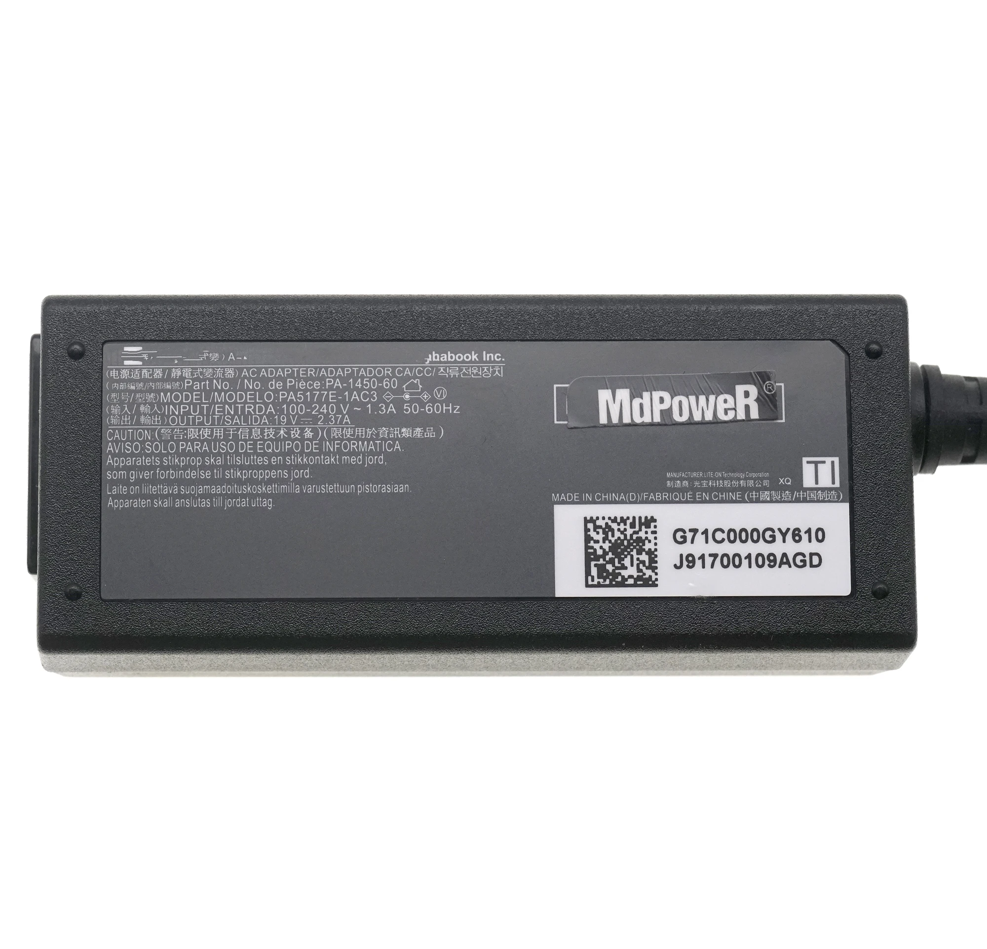 For TOSHIBA 19V 2.37A PA5177U-1ACA laptop power AC adapter charger PA3822E-1AC3 PA3822U-1ACA Z830 Z930 Z30 Z40 5.5*2.5MM