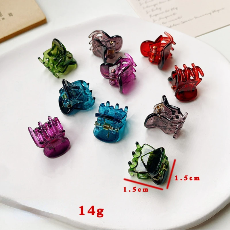 UXSL 10pcs/set Women Girls Cute Heart Shape Small Hair Claws Ponytail Sweet Decorate Hair Clips Hairpin Fashion Hair Accessories