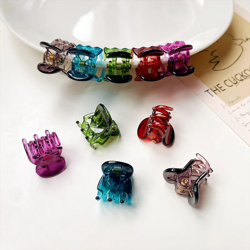 UXSL 10pcs/set Women Girls Cute Heart Shape Small Hair Claws Ponytail Sweet Decorate Hair Clips Hairpin Fashion Hair Accessories