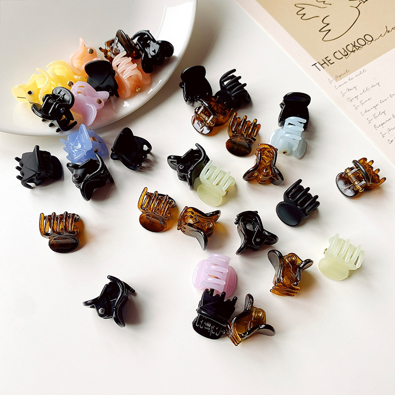 UXSL 10pcs/set Women Girls Cute Heart Shape Small Hair Claws Ponytail Sweet Decorate Hair Clips Hairpin Fashion Hair Accessories