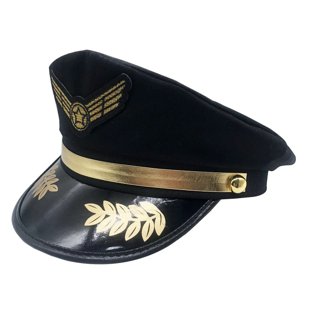 Fancy Military Party Hat Stage Show Cap for Adults Cosplay Performance Unisex Stage Show Accessory