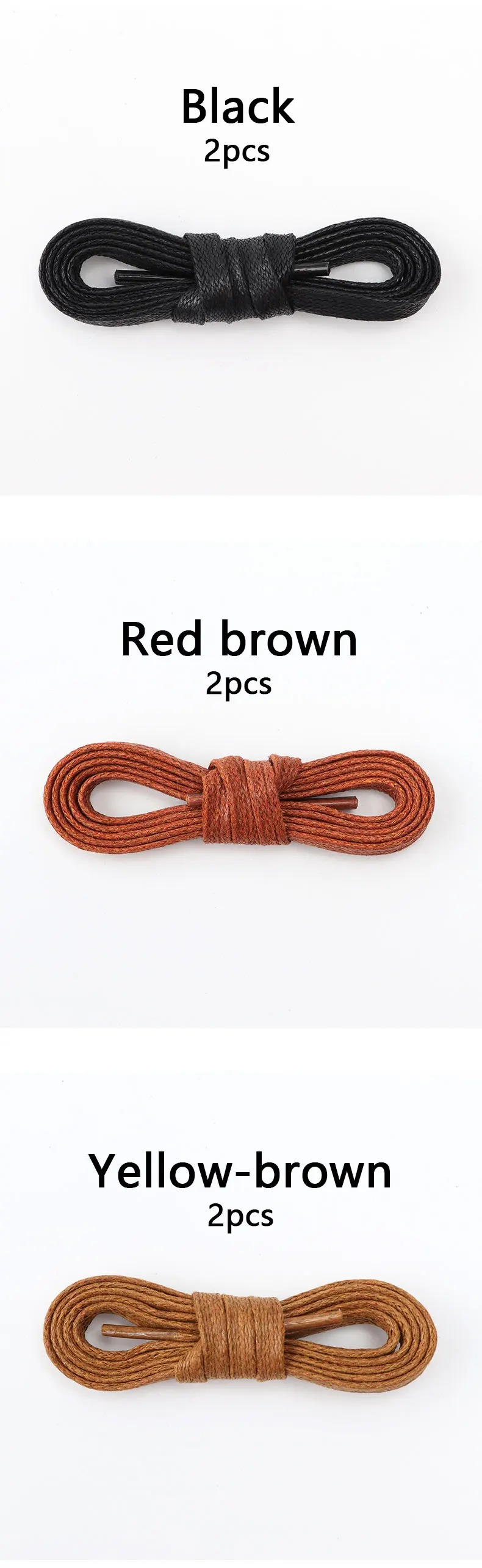 Waxed Flat Shoelaces Leather Waterproof Casual Shoes Laces Unisex Boots Shoelace Length 60 80 100 120 140 160 180 CM 1 Pair