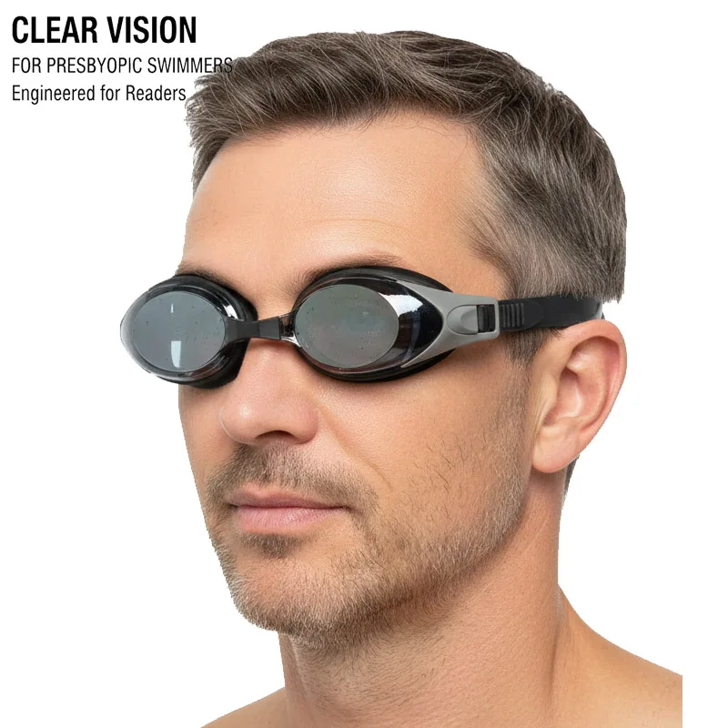 Presbyopic Swim Goggles for Adults – Anti-Fog UV Protection, Comfortable Silicone, Waterproof Reading Glasses