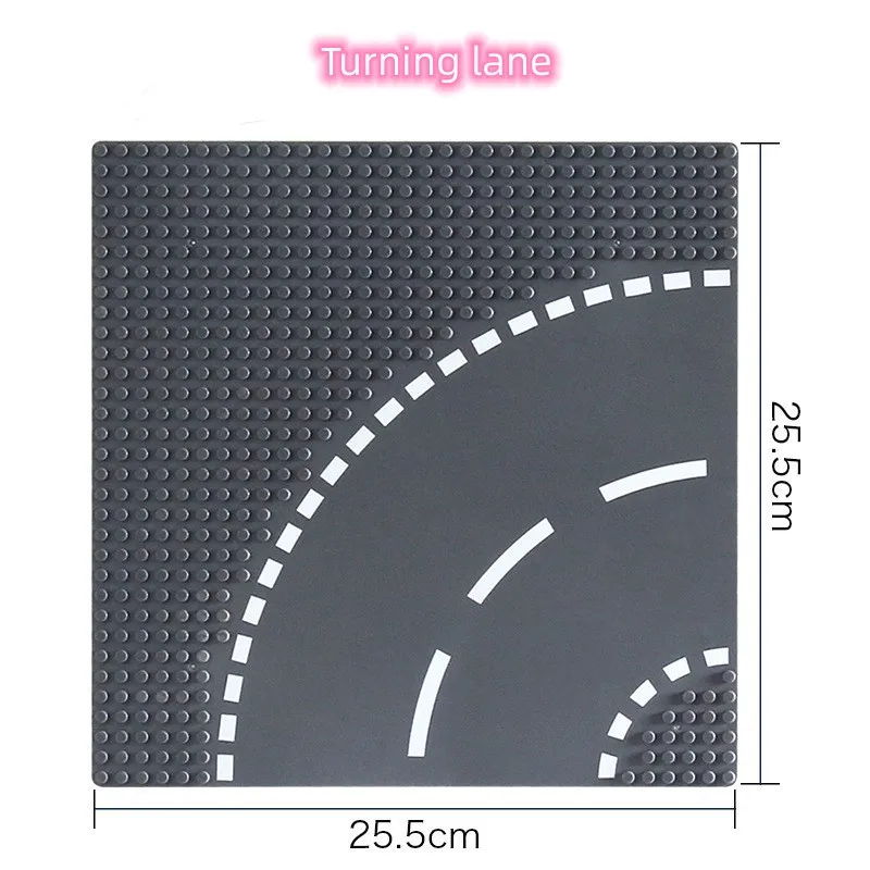 Building Blocks Accessories Floor 25.5*25.5cm City Roads Street Compatible Lego Small Particles DIY Children's Toys Creative