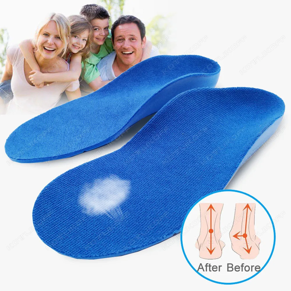 Kotlikoff kids Comfort Insoles For Flat Feet Plantar Fasciitis Orthopedic Shoes Sport Running Insoles Pads In Shoe Orthotics