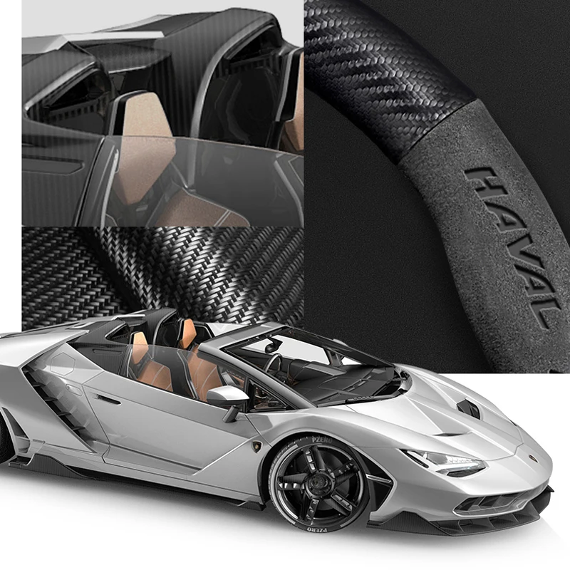 15 inch car steering wheel cover non-slip interior suede for Haval H6 H2 H3 H5 H9 Coupe M6 F7 F7X Jolion 2021 2022