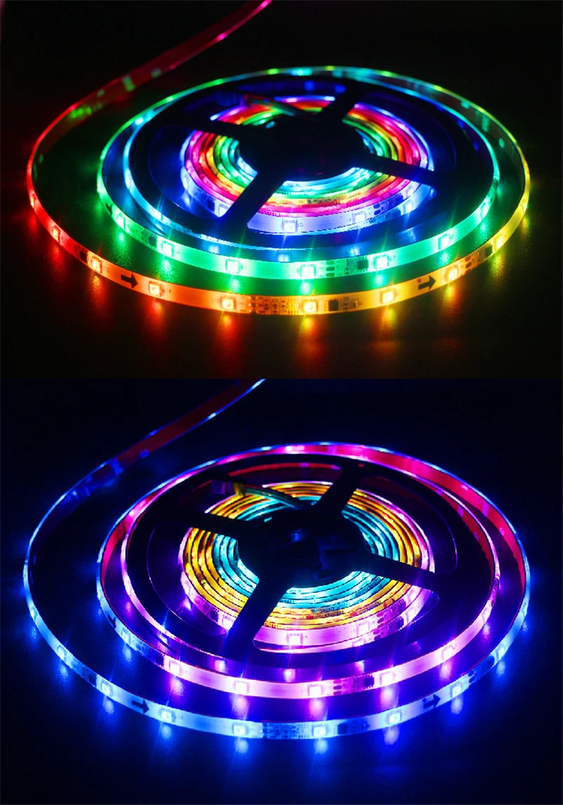 65.5ft/20m TUYA Dreamcolor LED Strip Lights 60LEDs/M RGBIC WS2811 Light Strip Flexible Tape Work with Alexa Google Assistant