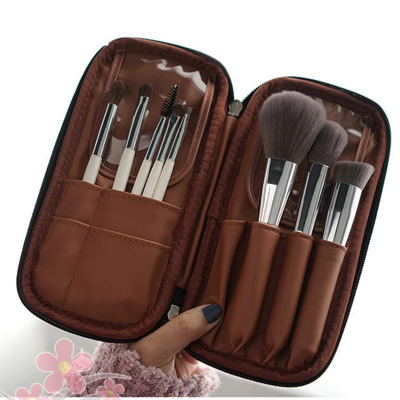 Women Foldable Makeup Brush Bag Organizer Female Travel Cosmetic Toiletry Case for Beauty Tools Wash Accessories Pouch