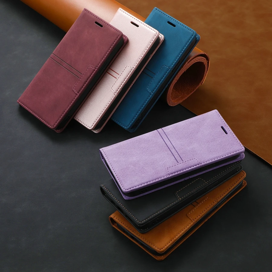 Wallet Card Flip Anti-fall Leather Case For Samsung Galaxy A05s A07 A13 A14 A15 A16 A17 A34 A35 A36 A37 A52 A53 A54 A55 A56 A57
