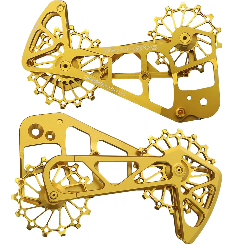 MTB Bicycle Oversized Pulley Cage Rear Derailleur Ceramic Pulley 14T 16T Jockey Wheel For SRAM 11S 12S Eagle XX1/X01/GX/NX AXS