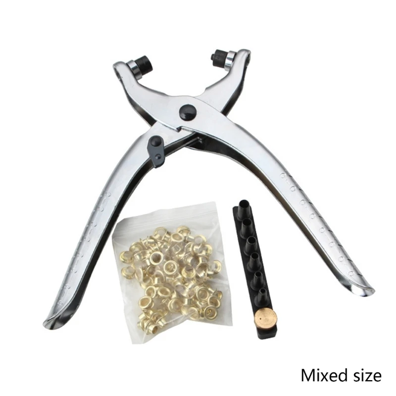 Grommet Eyelet Pliers Craft Fastener Grommet Tool Kit for Fastening Replace Snap Tool for 2mm,2.5mm,3mm,3.5mm,4mm,4.5mm M4YD