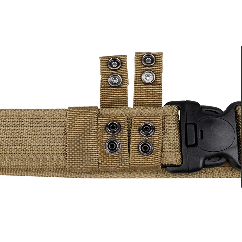 Military Tactical Belt for Men Compat Outdoor Hunting Hiking 5cm Wide Heavy Duty Quick Release Buckle Nylon Canvas Webbing Belts