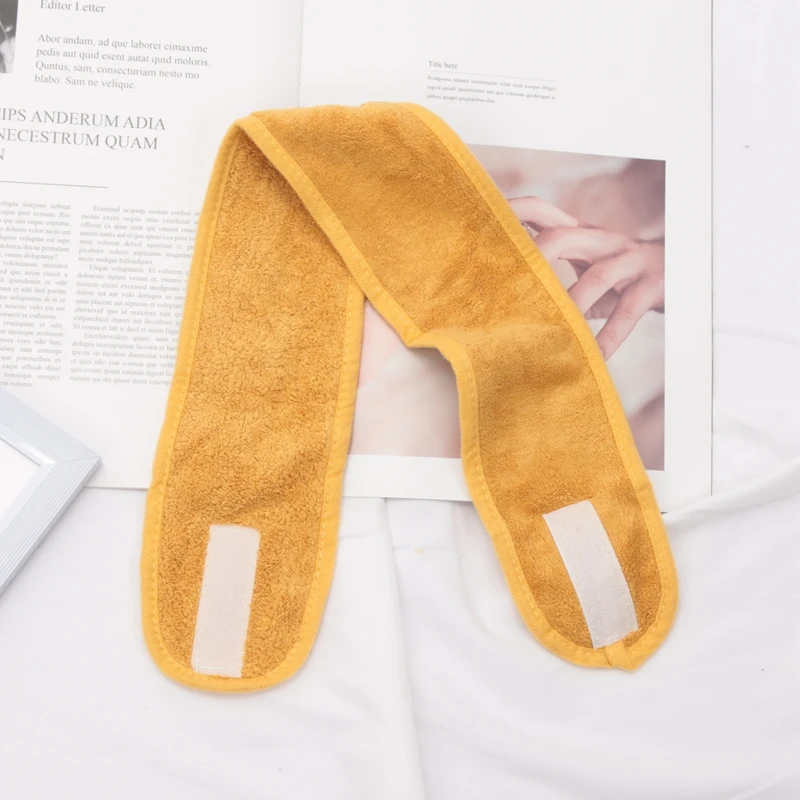 Women Adjustable SPA Facial Headband Bath Makeup Hair Band Headbands for Face Washing Soft Toweling Hair Accessories Shower Cap