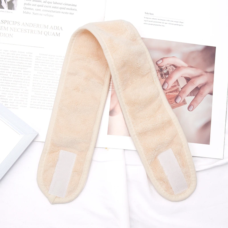 Women Adjustable SPA Facial Headband Bath Makeup Hair Band Headbands for Face Washing Soft Toweling Hair Accessories Shower Cap