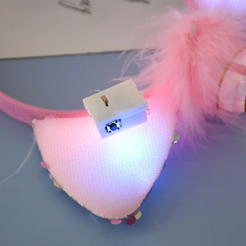 Unicorn Gifts for Girls LED Glowing Unicorn Headband Birthday Party Decorations Girls Hairbands With Lights