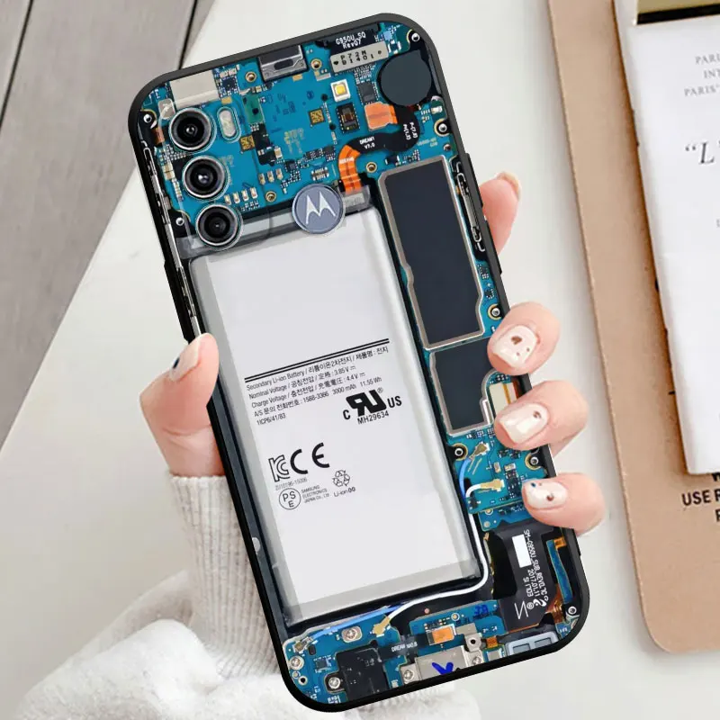 Cover Case for Motorola Moto G30 G200 G52 G72 G9 Power Lite G31 G32 G50 G51 G71 5G G22 G60 Shell Cassette Music