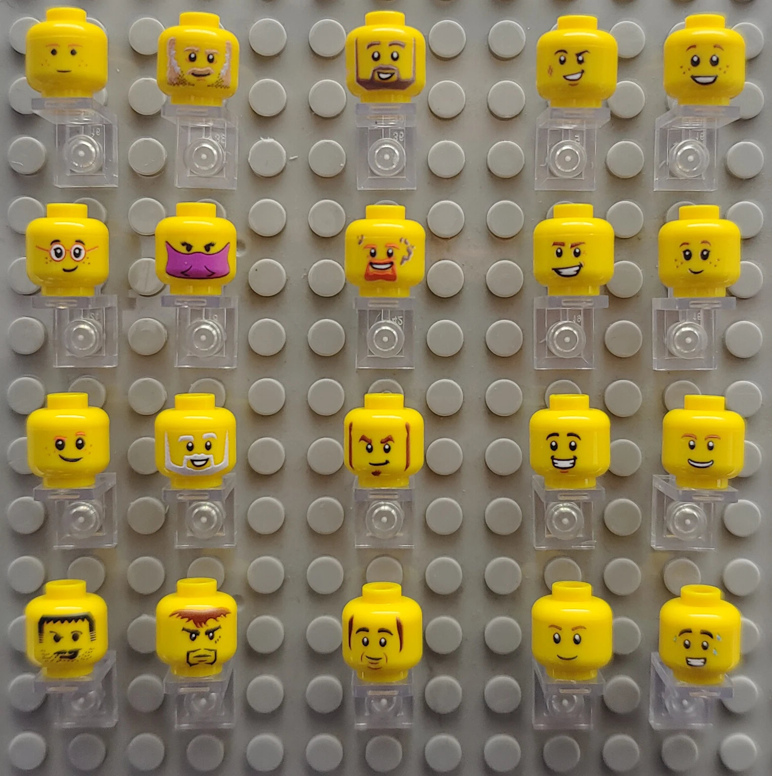 Kury Toys DIY MOC For 3626 3# 1pcs printed parts Single side Building block parts for brick toys