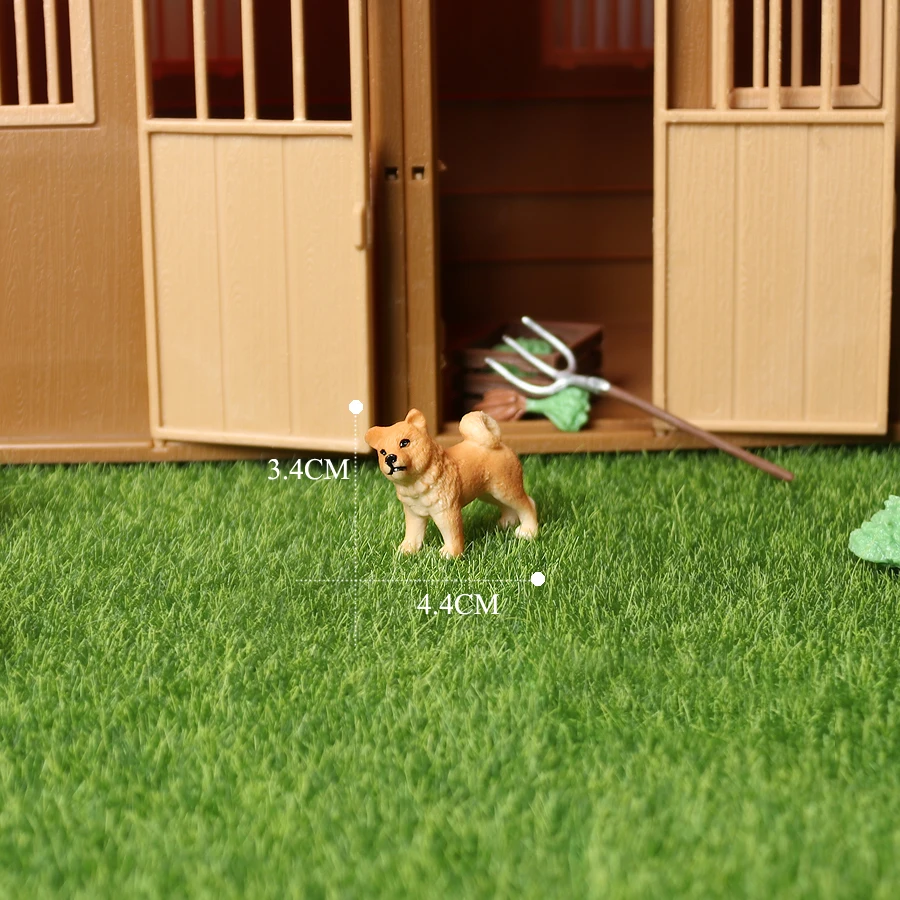 Realistic Mini Dog Figurines Labrador Poodle Bulldog Puppy Playset, Cake Topper Kids Birthday Party Table Decor Gift