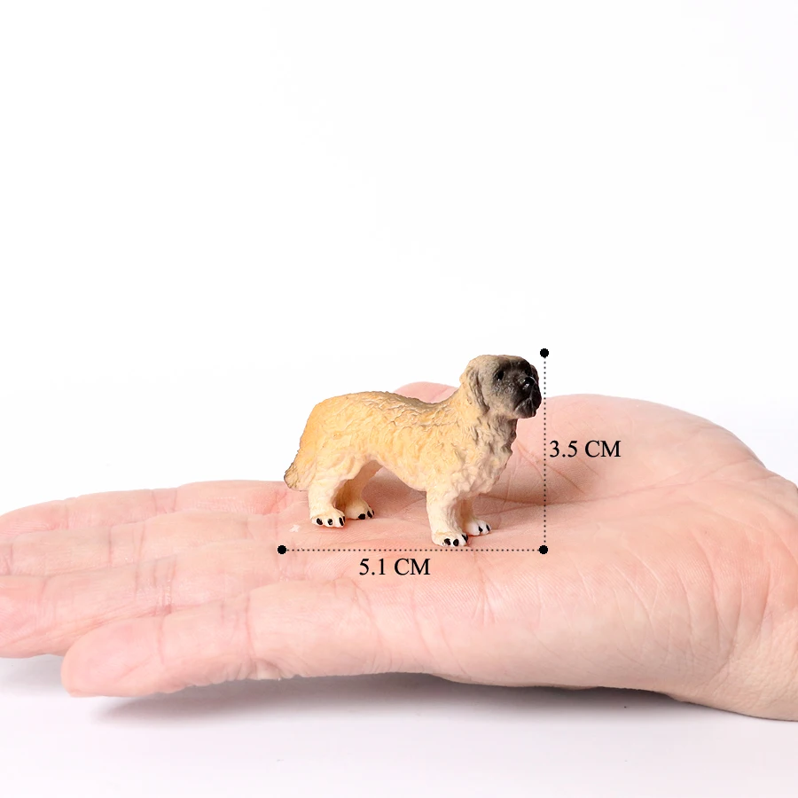 Realistic Mini Dog Figurines Labrador Poodle Bulldog Puppy Playset, Cake Topper Kids Birthday Party Table Decor Gift