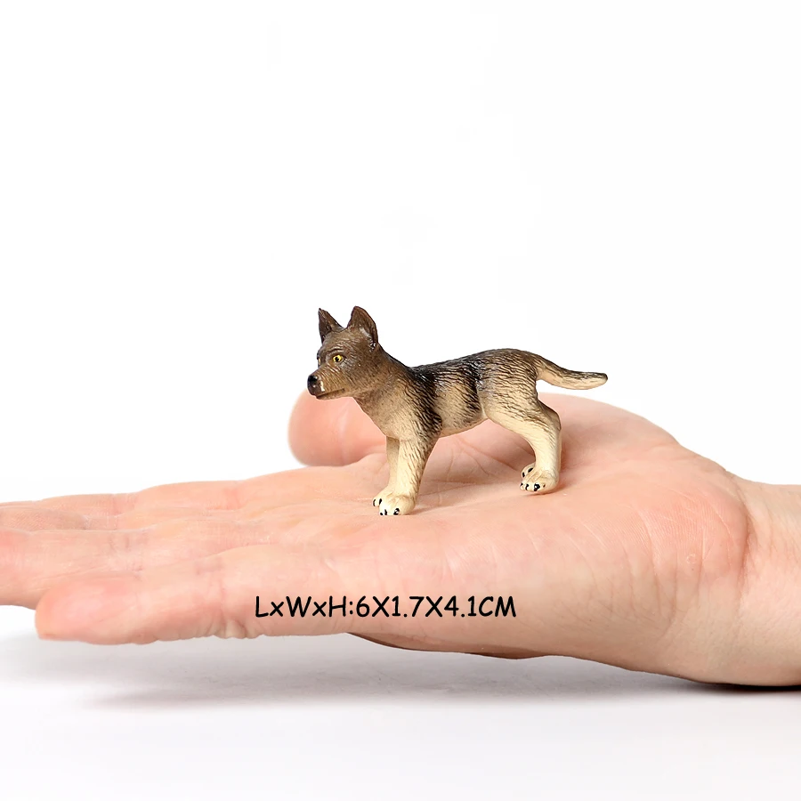 Realistic Mini Dog Figurines Labrador Poodle Bulldog Puppy Playset, Cake Topper Kids Birthday Party Table Decor Gift