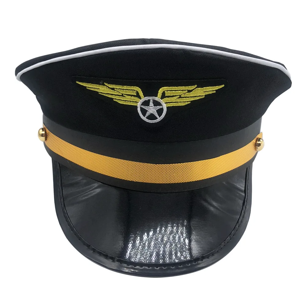 Men Women Baseball Caps Adult Adjustable Captain Costume Admiral Hat Y2K Cosplay Sailor Pilot Hat For Costume Party Performance