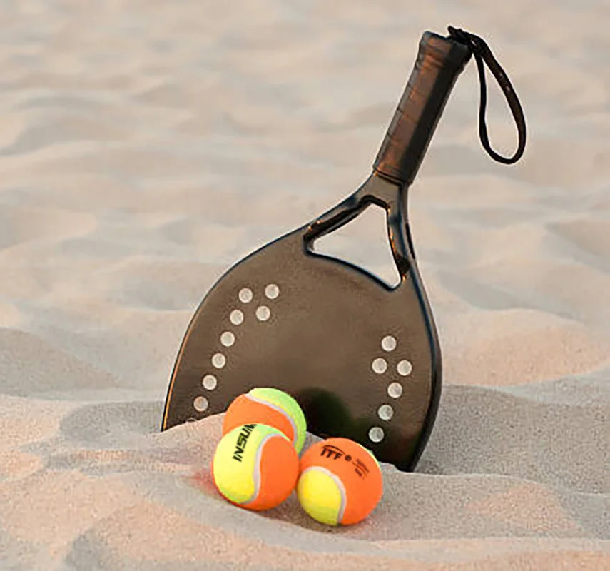 INSUM Beach Tennis Balls for Training Outdoor 50% Standard Pressure Tennis Padel Balls for Children Beginner Paddle Ball