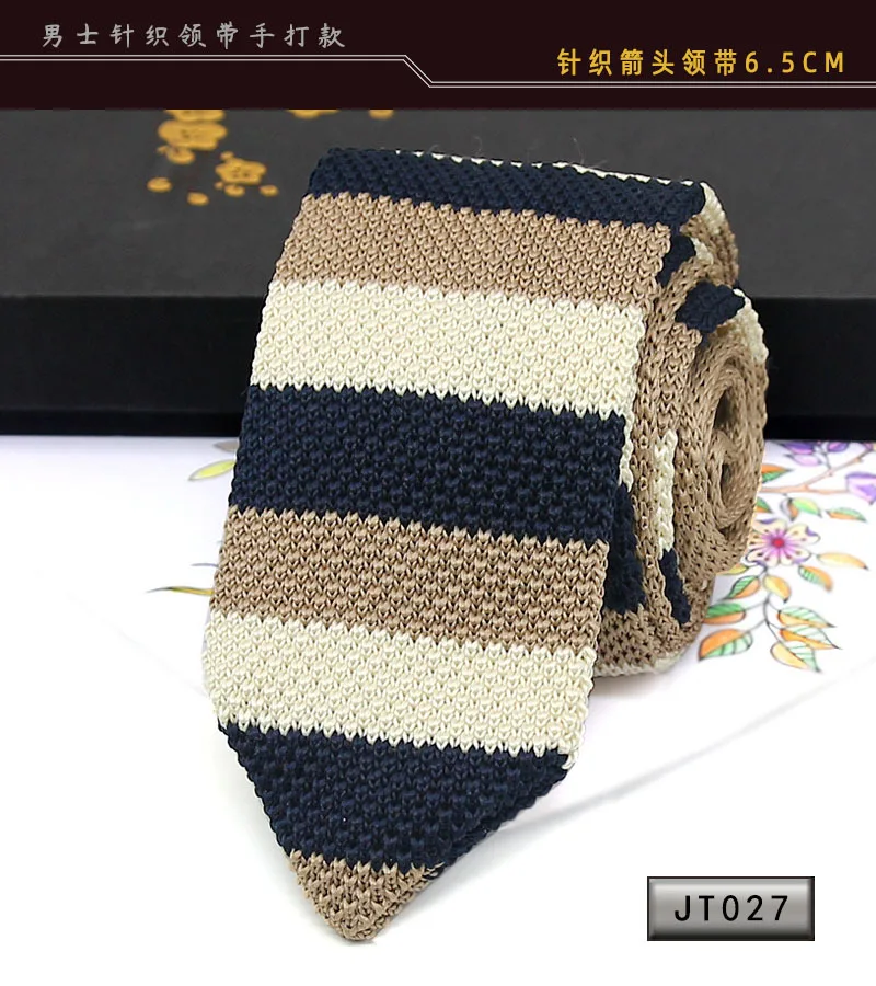 New Knit Ties Casual Skinny Necktie For Party Boys Girls Knitted Striped Neck Tie Wedding Necktie For Groom Neck Wear For Men