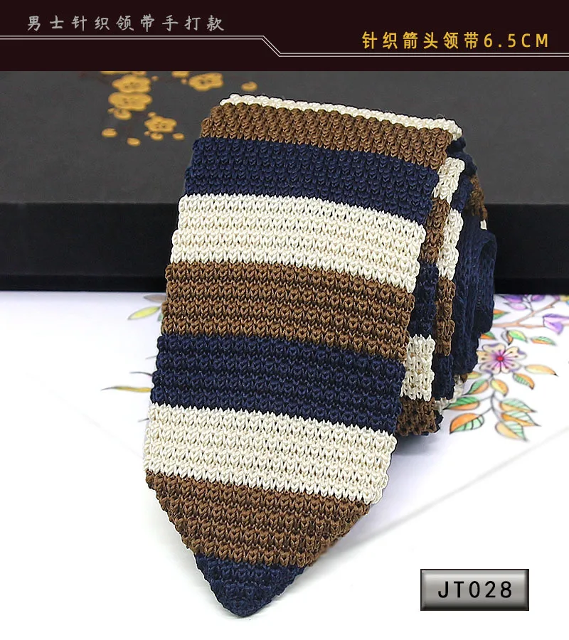 New Knit Ties Casual Skinny Necktie For Party Boys Girls Knitted Striped Neck Tie Wedding Necktie For Groom Neck Wear For Men