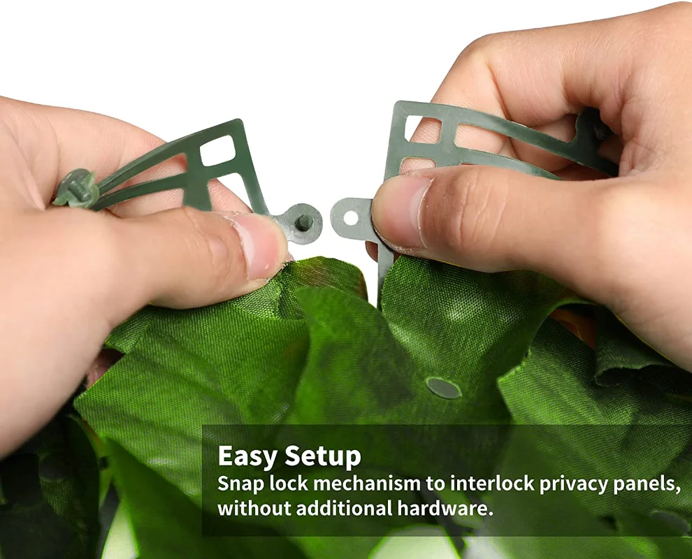 100/300cm Artificial Ivy Hedge Fence Panels Green Faux Ivy Leaf Privacy Fence Screen for Outdoor Home Garden Balcony Decoration