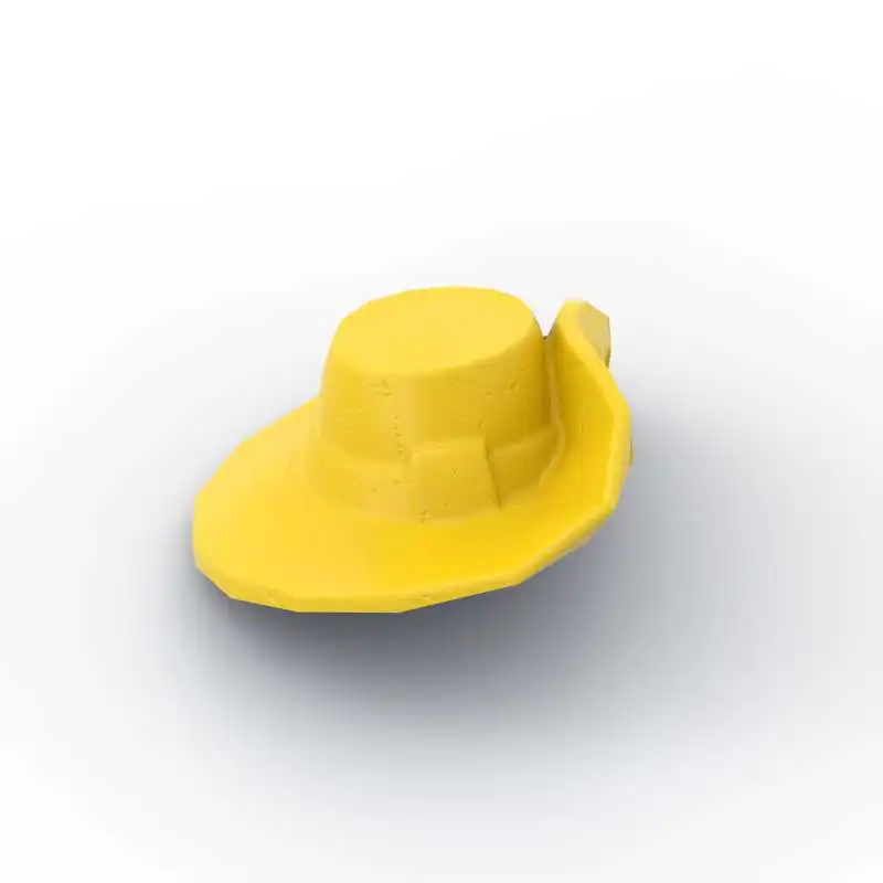 MOC 10PCS 93554 Western Cowboy Hat Building Block Part Kit Curled Brim Helmet Bricks Assemble DIY Toy For Children Birthday Gift