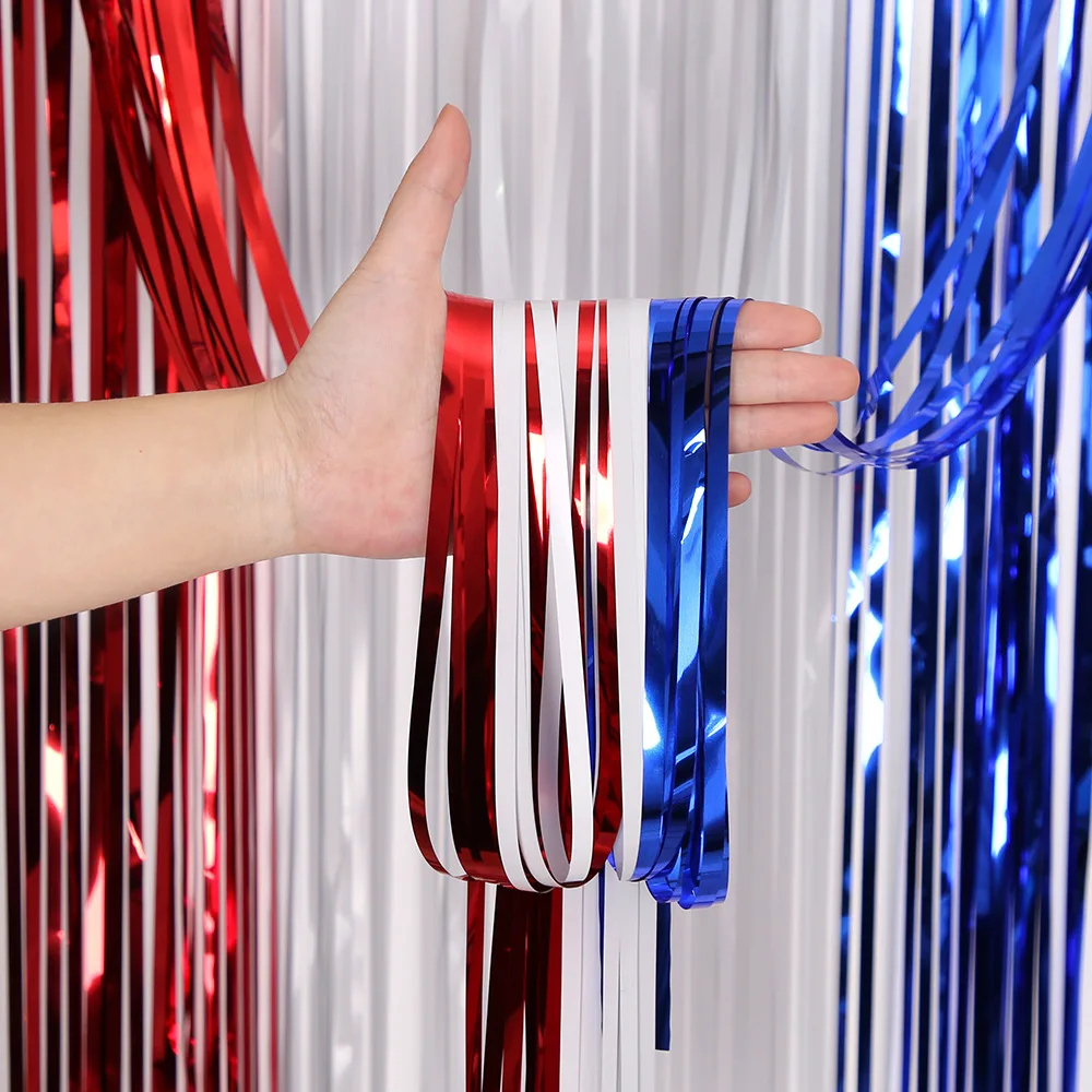 2Pcs Colorful Fringe Curtain Macaron Backdrops Tinsel Curtain for Girl Unicorn Mermaid Wedding Party Decoration Wedding