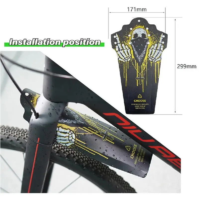 CHOOEE Bicycle Fenders Mountain Road Bike Fender MTB Fender Universal Front+Rear Fenders